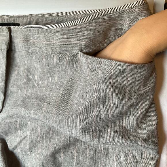 Lane Bryant Women Formal Straight Leg Pants size 18, Taupe Gray - Picture 7 of 11